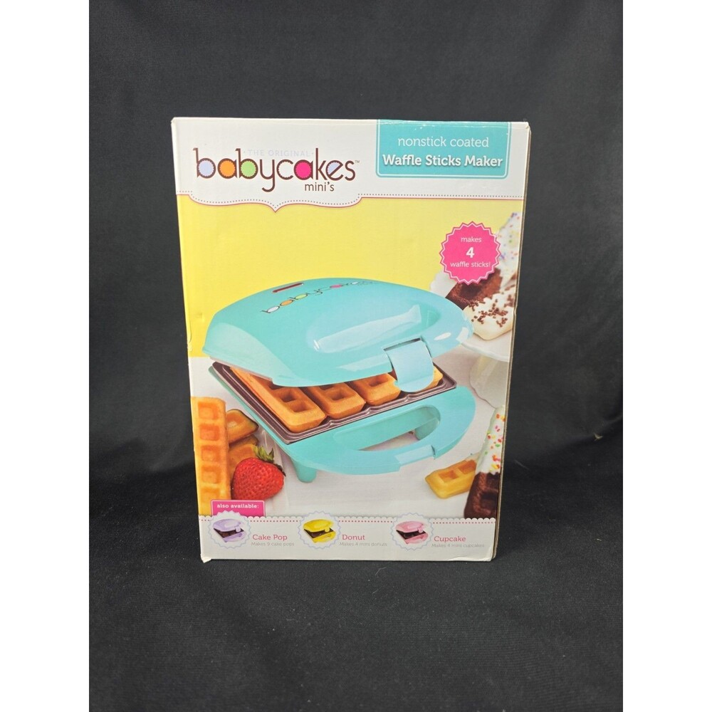 Babycakes Mini Nonstick Coated Waffle Stick Maker NEW